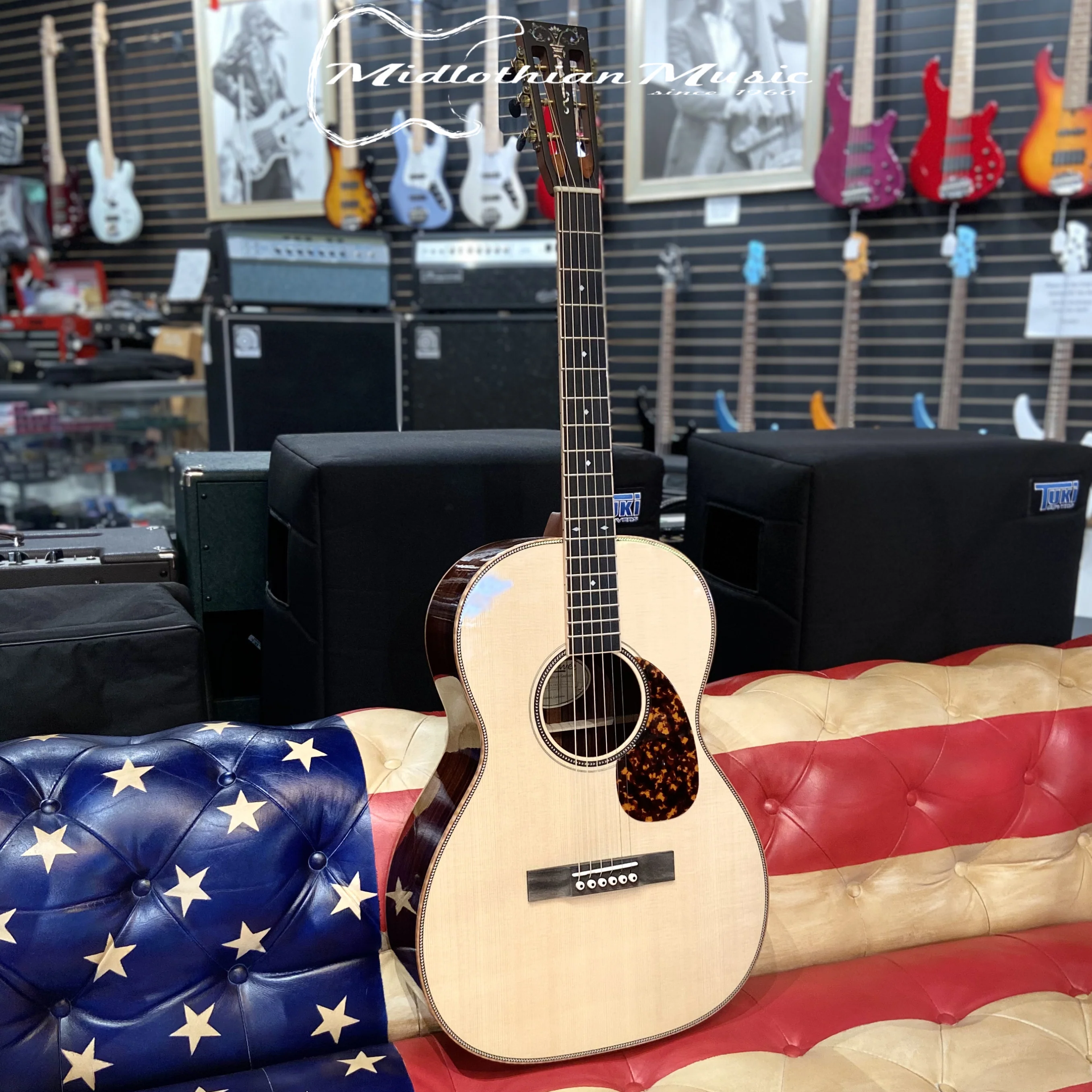 Larrivee 000-60 Acoustic Guitar -  Moon Spruce Top & Rosewood Body w/Case (136783) - Image 9