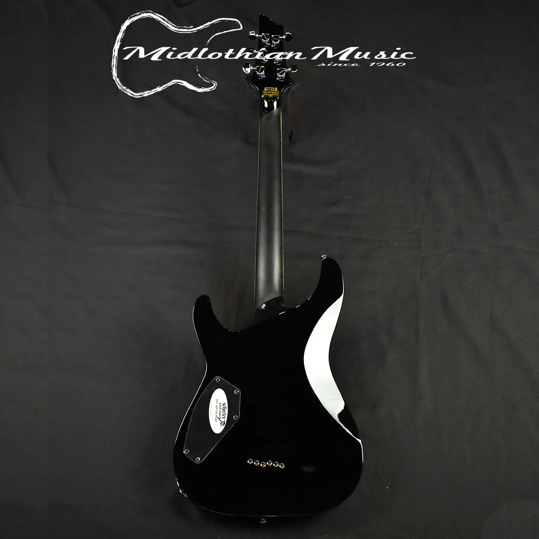 Schecter C-1 Blackjack Electric Guitar - Gloss Black Finish - Image 5