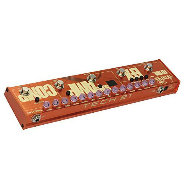Tech 21 Acoustic Fly Rig Multi-FX Pedal - Orange Finish w/Carrying Case - Image 3